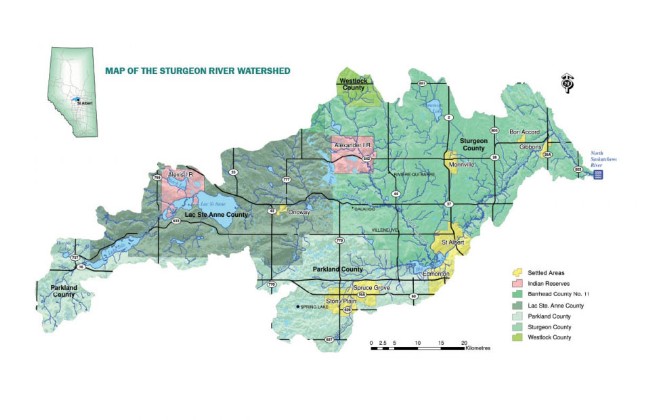 Sturgeon River Watershed Map